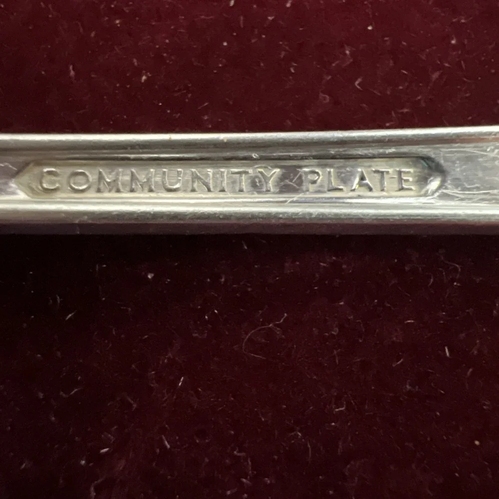 1 Salad Fork‎ Milady Oneida Community 1940 Silver Plate Silverplate Floral